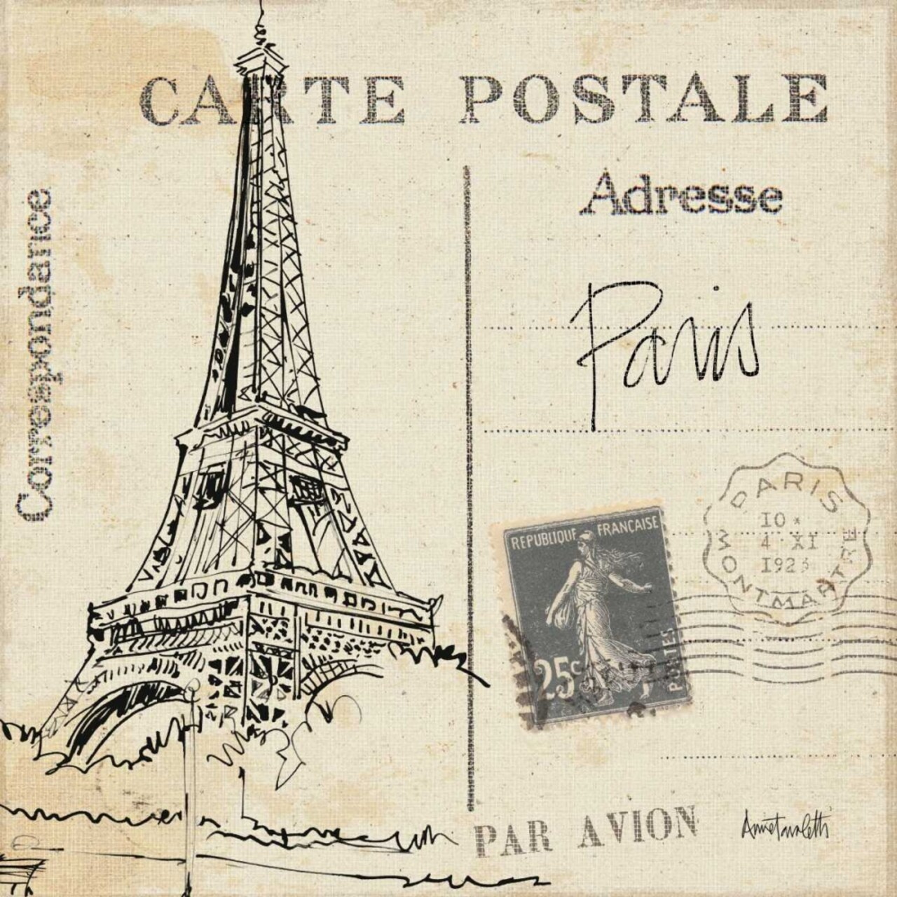 Postcard Sketches III Poster Print by Anne Tavoletti - Item # VARPDX15855
